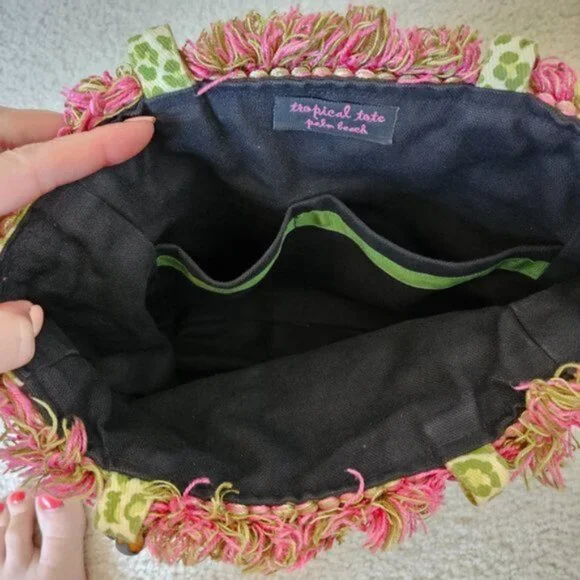 Bamboo Top Handle Handbag/Purse - Picture 4 of 6